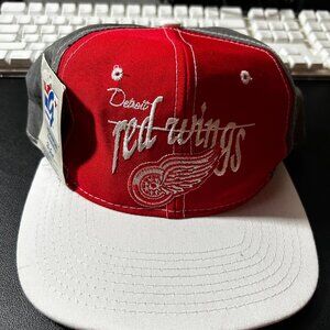 Vintage The Game Detroit Red Wings Hat Snapback Rare NHL Official Hockey Genuine